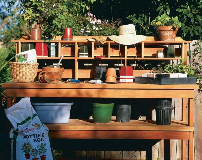 Free Plan: A Workbench for the Gardener woodworking plan