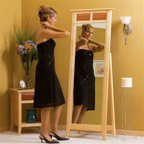 Woodworking Project Paper Plan to Build Maple & Cherry Cheval Mirror woodworking plan