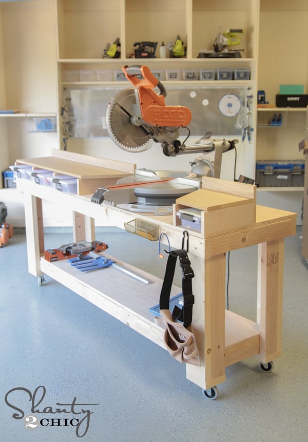 DIY Miter Saw Bench! woodworking plan