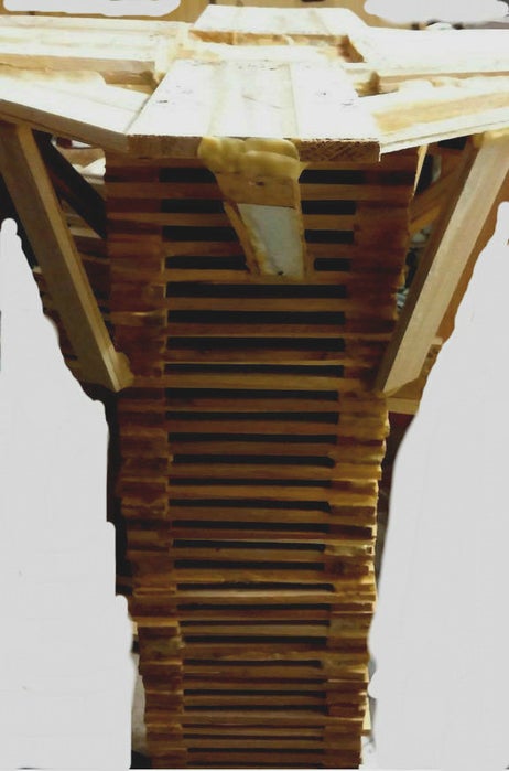 Table Made From Wood Shims - Image 1