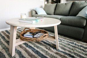 Geometric Round Coffee Table woodworking plan
