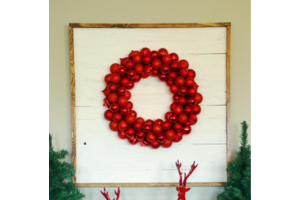 Shiplap Wreath Display Frame woodworking plan