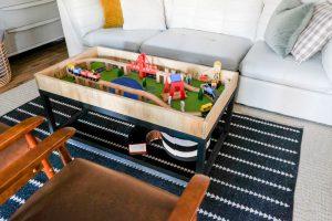 Coffee Table with Train Table/Storage woodworking plan