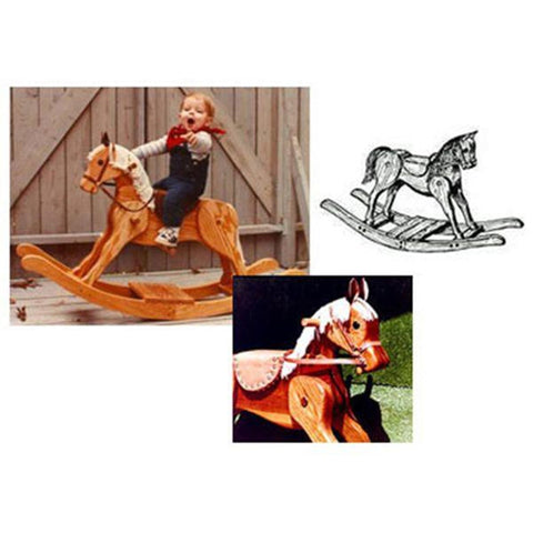 Woodworking Project Paper Plan to Build Merrilegs Rocking Horse - Image 1