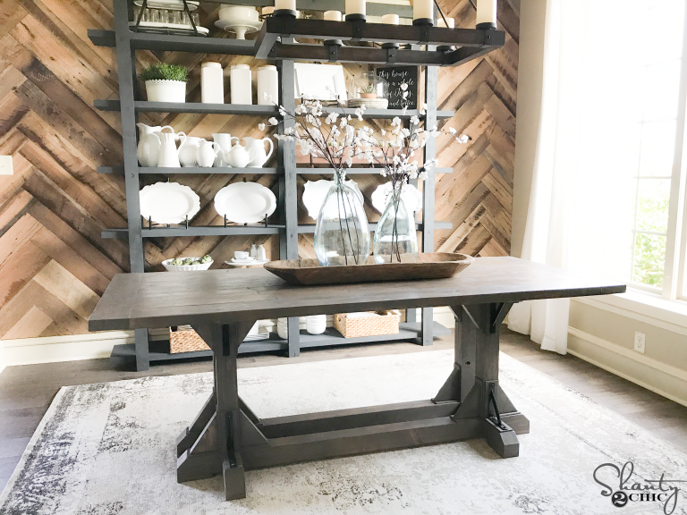 DIY Dining Table with Industrial Corbels woodworking plan