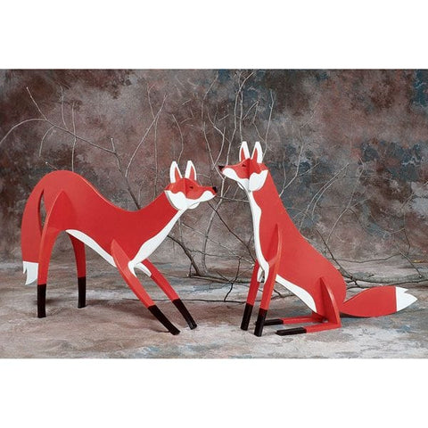 Woodworking Project Paper Plan to Build Front Yard Foxes - Image 1