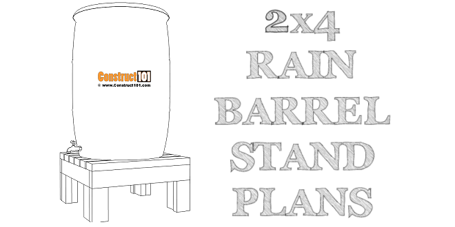 2×4 Rain Barrel Stand Plans | PDF Download woodworking plan