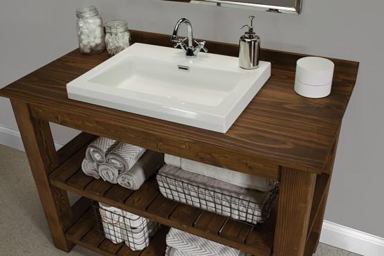 DIY Rustic Bathroom Vanity – How to Build a Rustic Bathroom Vanity woodworking plan