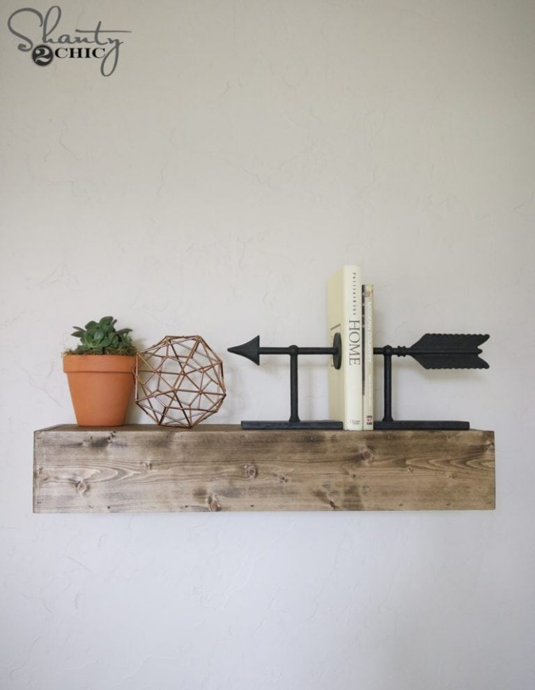 DIY Floating Shelf woodworking plan