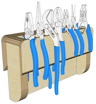 French Cleat Pliers Holder – Build Plans woodworking plan