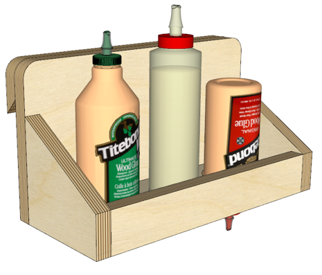 French Cleat Wood Glue Holder – Build Plans woodworking plan