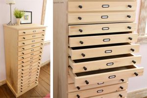16 Drawer Dresser woodworking plan