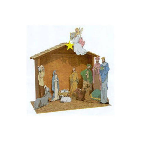 Woodworking Project Paper Plan to Build Paintable Nativity Scene - Image 1