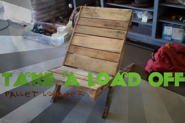 Take a Load Off: Pallet Lounger woodworking plan