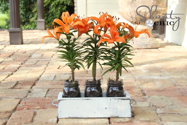 Mason Jar Planter Box for Mother’s Day - Image 1