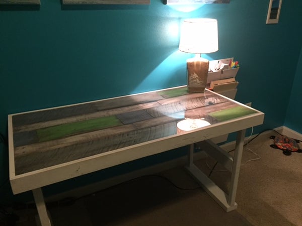 DIY Pallet Office Desk woodworking plan