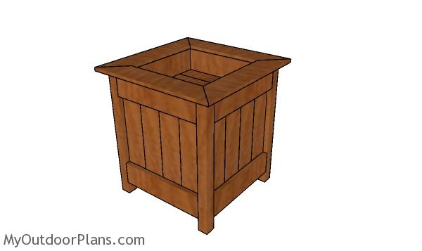 PLANTER BOX WITH STORAGE PLANS woodworking plan