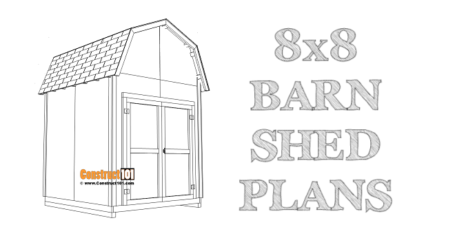 DIY 8×8 Barn Shed | Free Building Plans woodworking plan