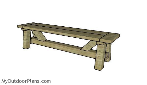 DIY FARMHOUSE BENCH PLANS - Image 1