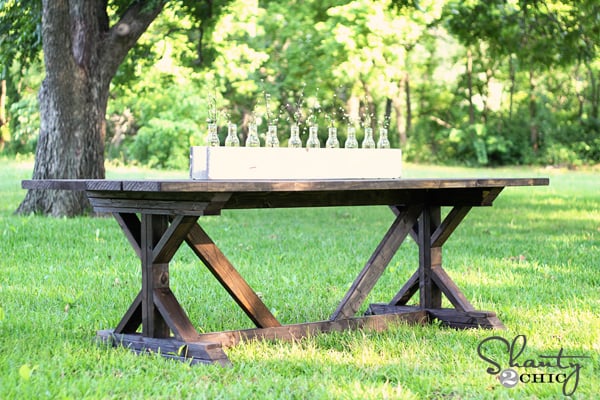 Fancy X Farmhouse Table - Image 1