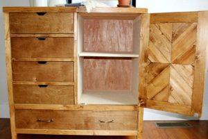 5 Drawer Dresser with Door woodworking plan
