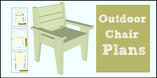 Outdoor Chair Plans – Easy-to-Build (free PDF) woodworking plan