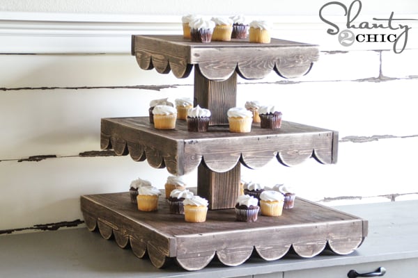 DIY Cupcake Stand – And a Giveaway woodworking plan