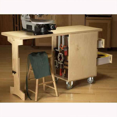 Downloadable Woodworking Project Plan to Build Shop Cart/Workbench woodworking plan