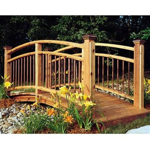 Woodworking Project Paper Plan to Build Arched Foot Bridge - Image 1