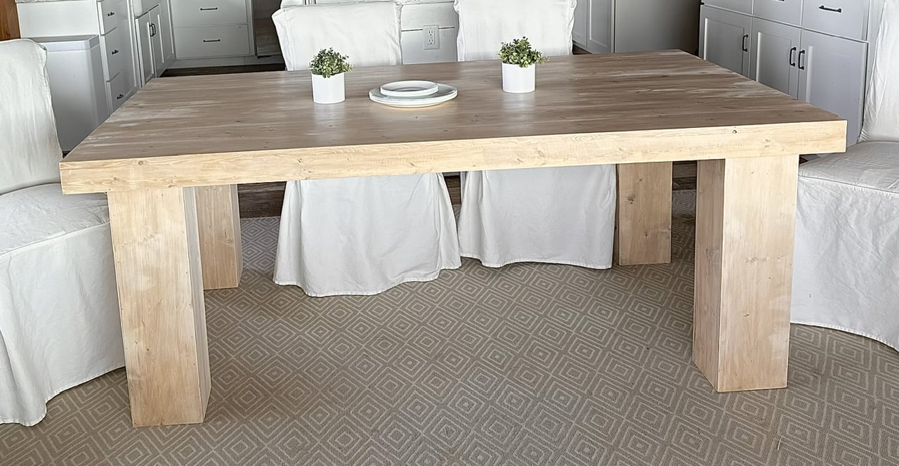 Minimalist Modern Dining Table woodworking plan