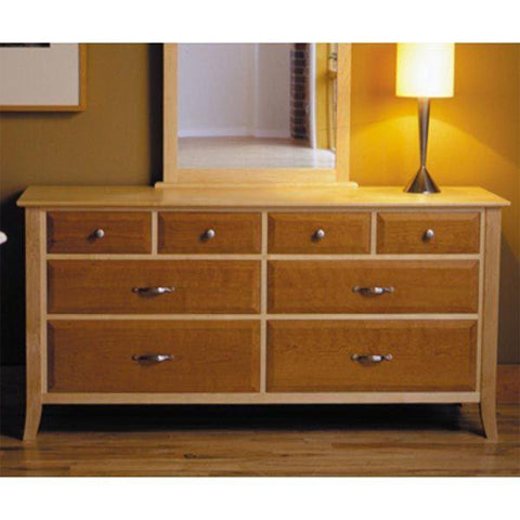 Downloadable Woodworking Project Plan to Build Maple & Cherry Eight-Drawer Dresser woodworking plan