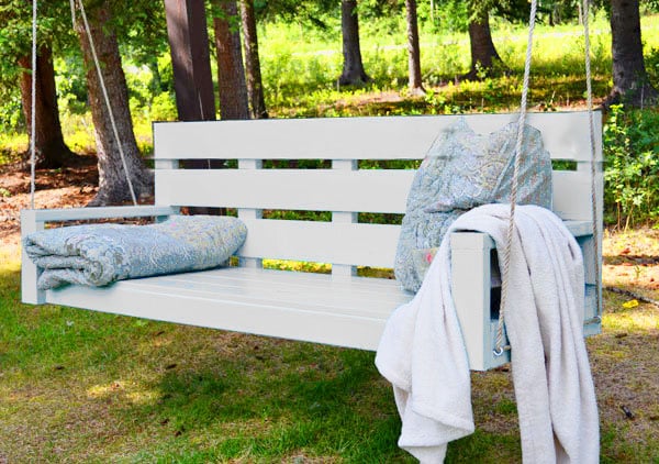 Large Modern Porch Swing Couch woodworking plan