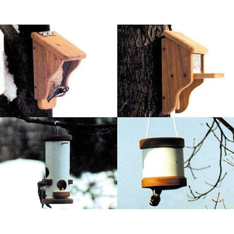 Woodworking Project Paper Plan to Build Suet and Squirrel Feeders - Image 1