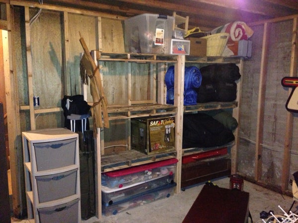 Wood Pallet Storage Shelving CHEAP! - Image 1