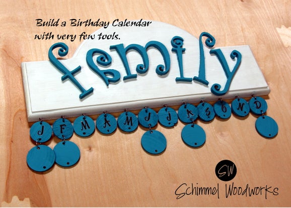 DIY Birthday Calendar With Few Tools!! - Image 1