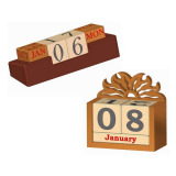 Wooden perpetual calendar plan woodworking plan