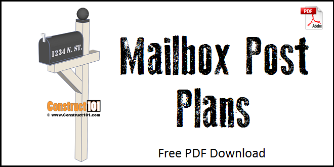 Mailbox Post Plans – DIY Step-By-Step Plans - Image 1