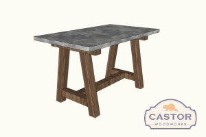 Gavilan Truss Beam Desk woodworking plan