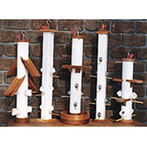 Woodworking Project Paper Plan to Build PVC Bird Feeders - Image 1