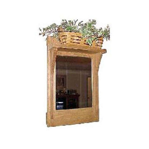 Woodworking Project Paper Plan to Build Hall Mirror with Shelf woodworking plan
