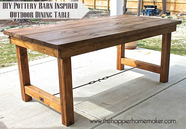 Happier Homemaker Farmhouse Table woodworking plan