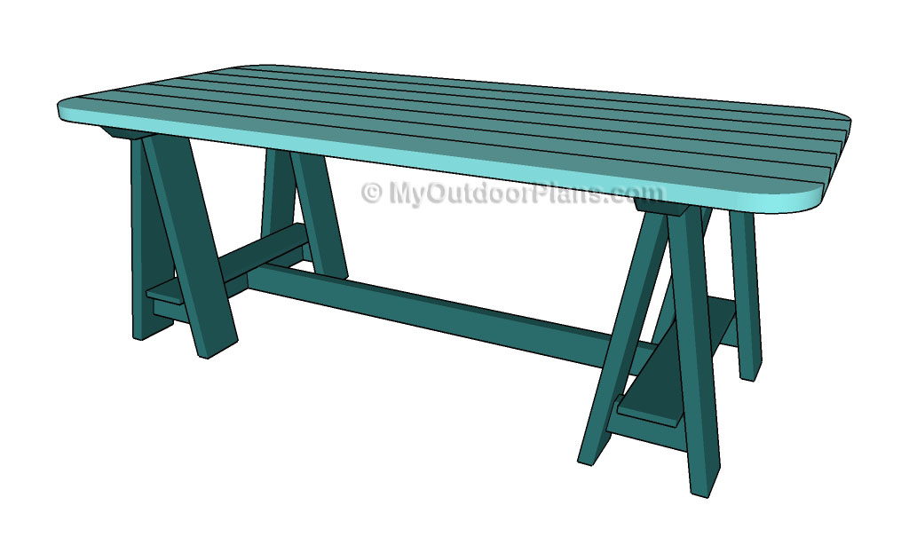 SAWHORSE TABLE PLANS - Image 1