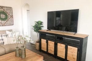 DIY 4 Door Media Console woodworking plan