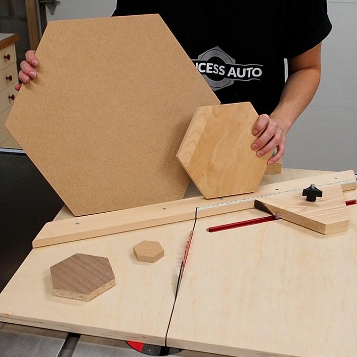 How to Cut Hexagons Any Size – Jig woodworking plan