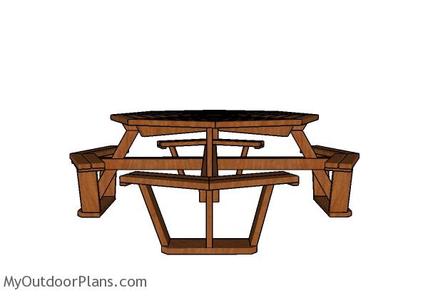 OCTAGONAL PICNIC TABLE PLANS FREE - Image 1