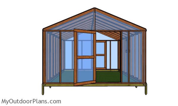 12×16 GREENHOUSE – FREE PDF PLANS - Image 1