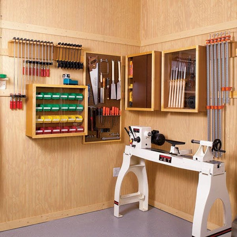 Woodworking Project Paper Plan to Build Super-Flexible Shop Storage - Image 1