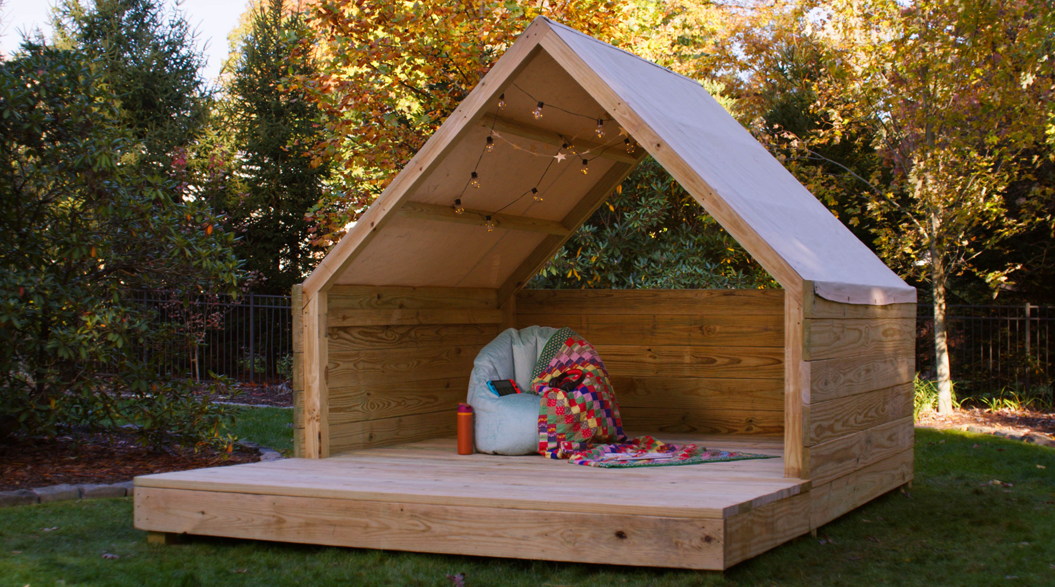 A-Frame Playhouse woodworking plan