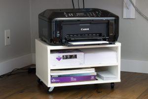 Rolling Printer Cart woodworking plan