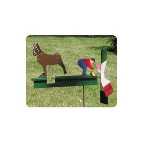 Woodworking Project Paper Plan to Build Kicking Mule Whirligig - Image 1